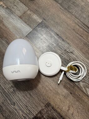 VAVA White Smart Night Light with USB Charging Base